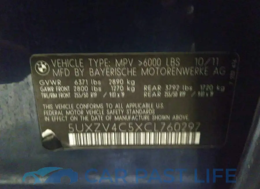 5UXZV4C5XCL760297# 9