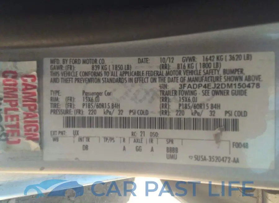 3FADP4EJ2DM150478# 9