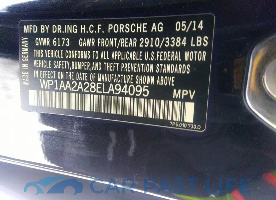 WP1AA2A28ELA94095# 9