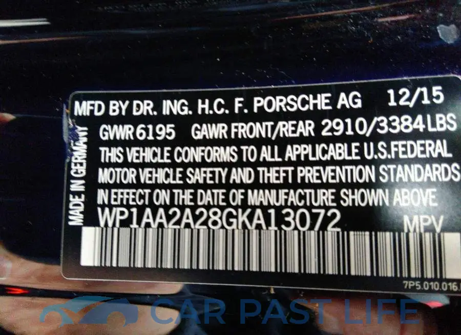 WP1AA2A28GKA13072# 9