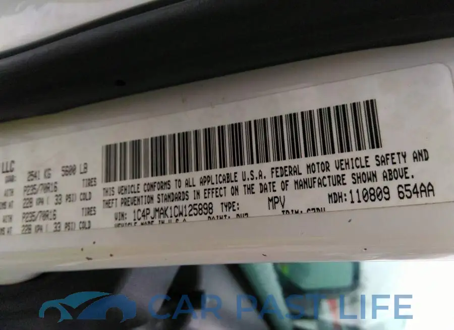 1C4PJMAK1CW125898# 9