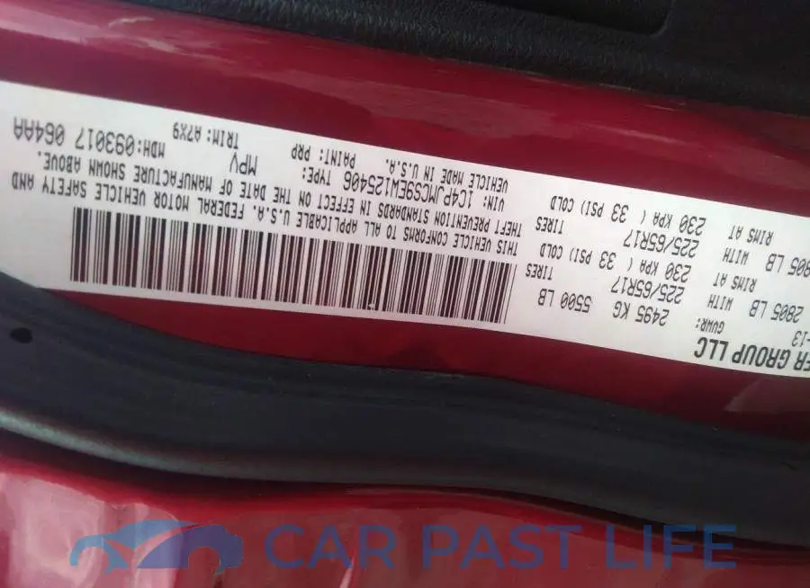 1C4PJMCS9EW125406# 9
