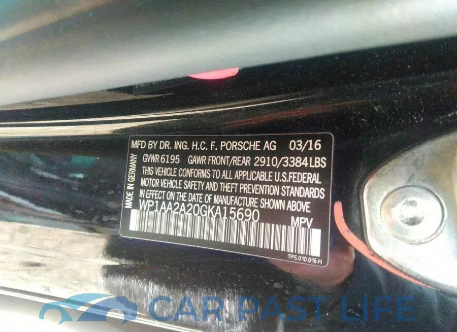 WP1AA2A20GKA15690# 9