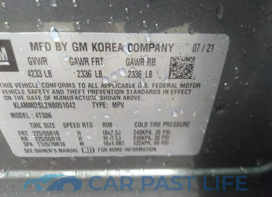 KL4MMDSL2NB051042# 9