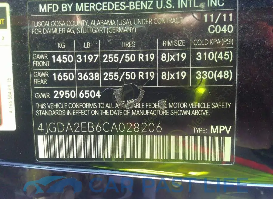 4JGDA2EB6CA028206# 9