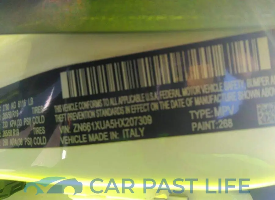 ZN661XUA5HX207309# 9