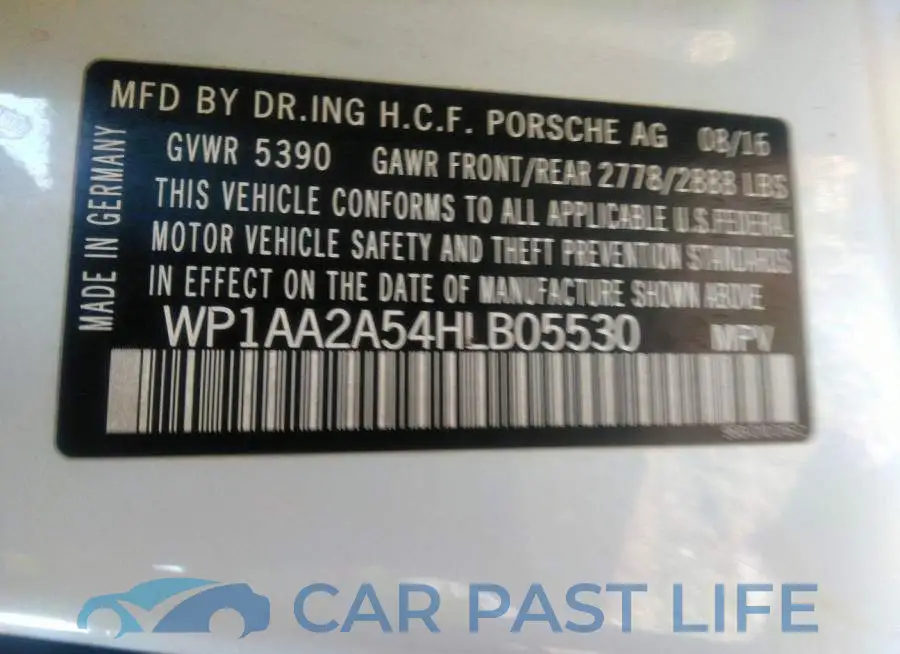 WP1AA2A54HLB05530# 9