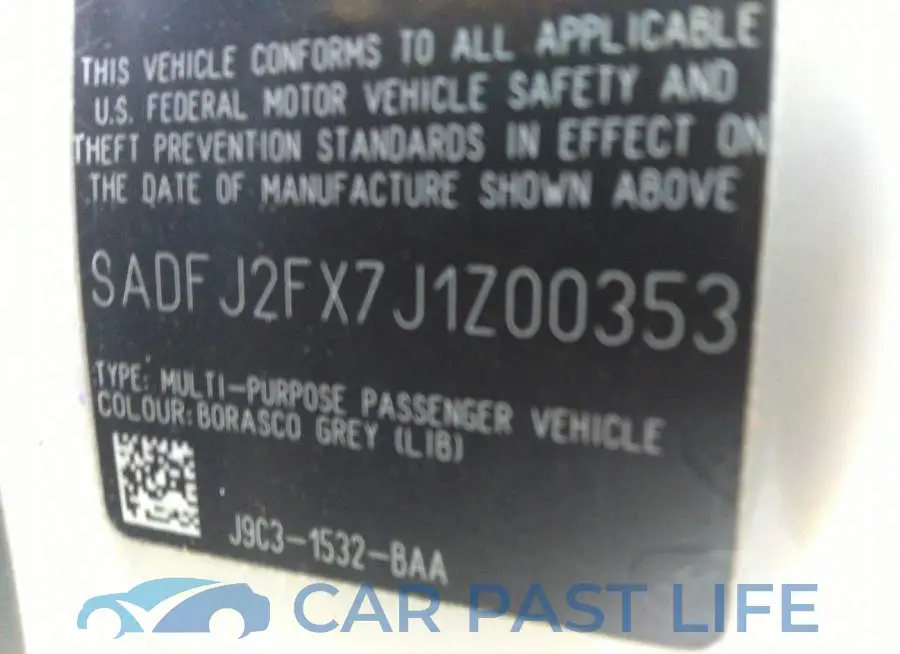 SADFJ2FX7J1Z00353# 9