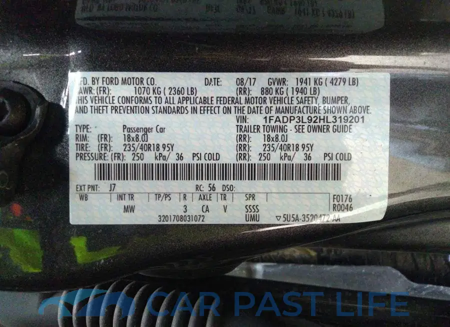 1FADP3L92HL319201# 9