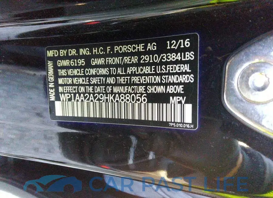 WP1AA2A29HKA88056# 9