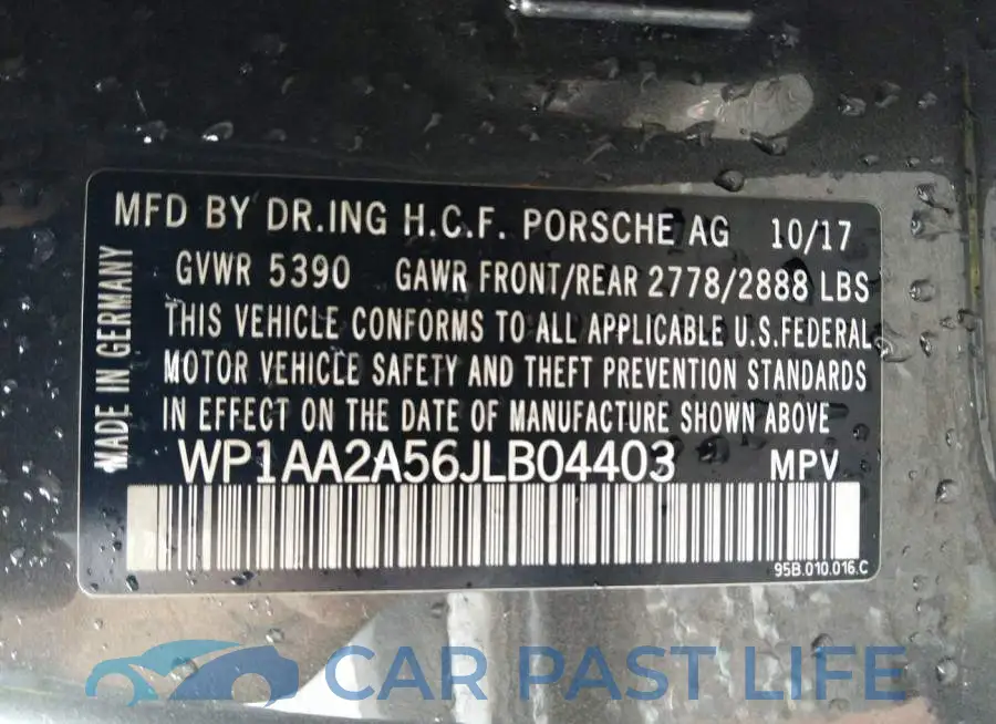 WP1AA2A56JLB04403# 9