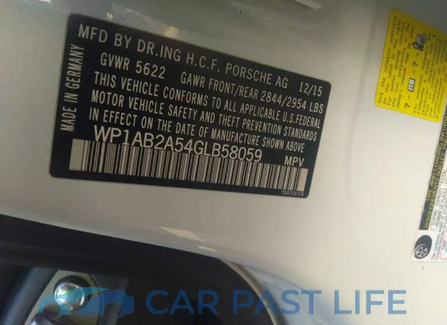 WP1AB2A54GLB58059# 9
