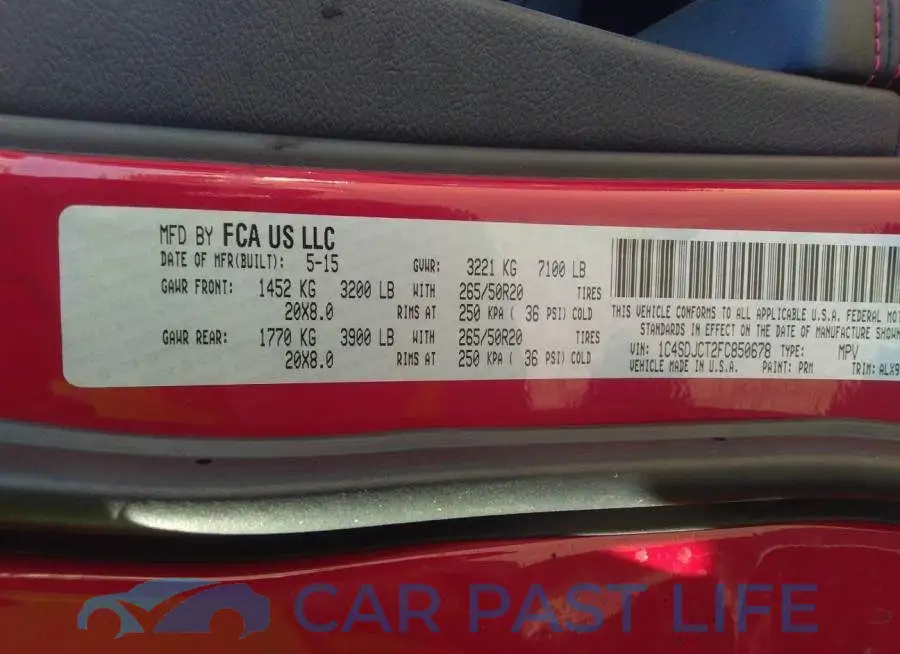 1C4SDJCT2FC850678# 9