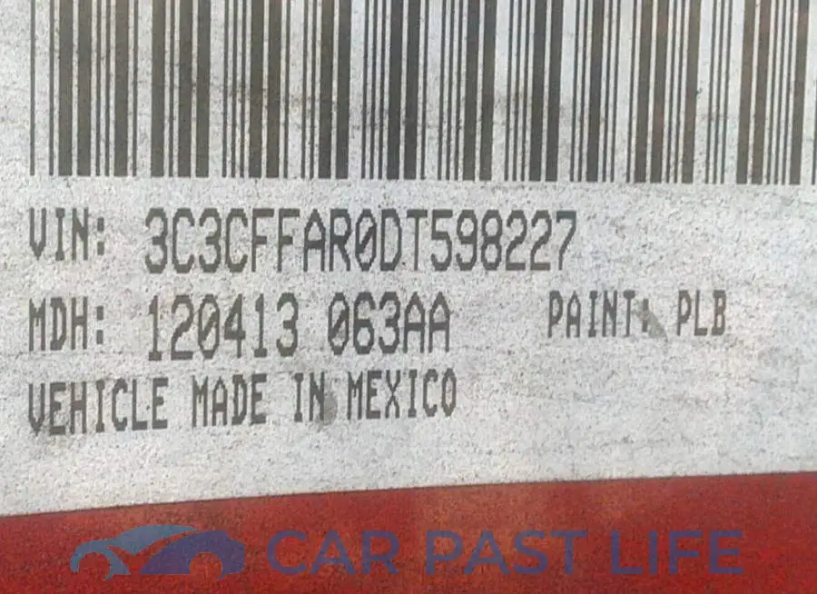 3C3CFFAR0DT598227# 9