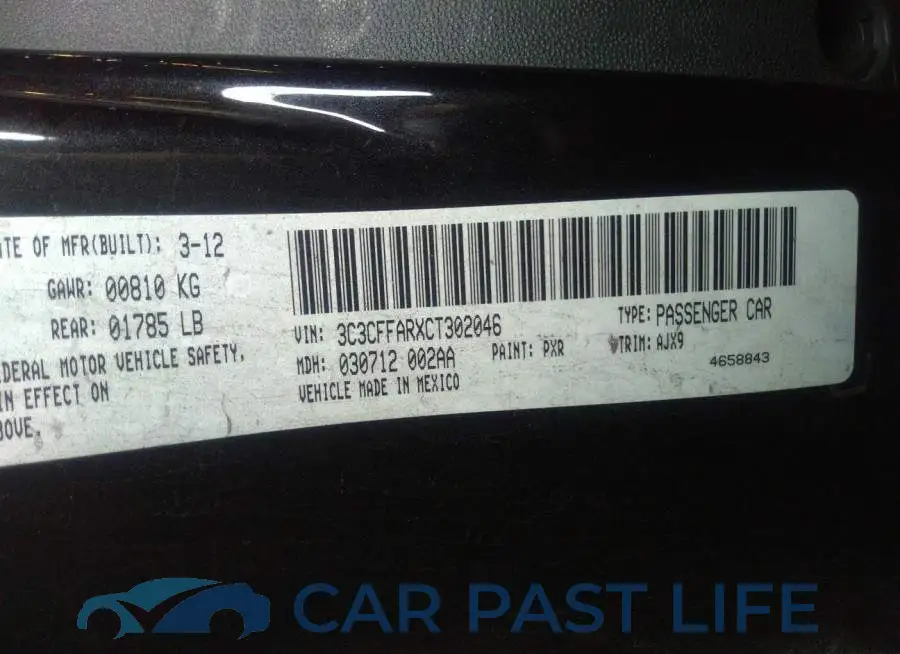 3C3CFFARXCT302046# 9