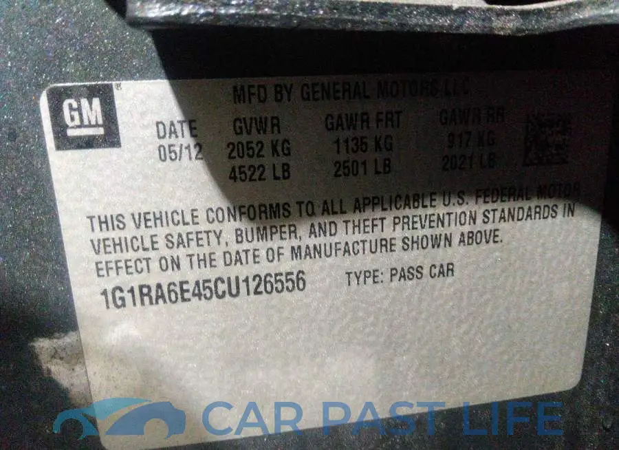 1G1RA6E45CU126556# 9
