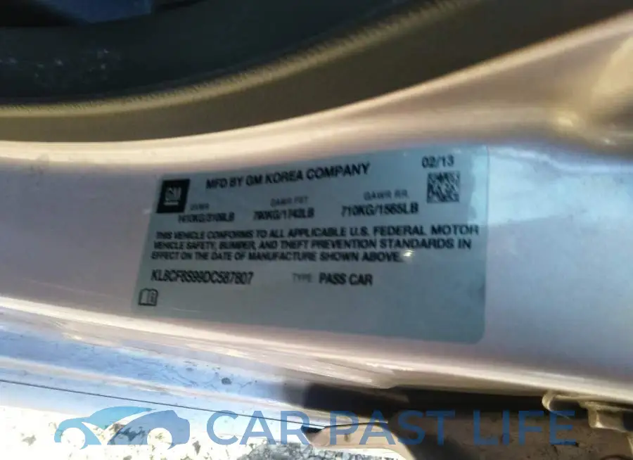 KL8CF6S99DC587807# 9