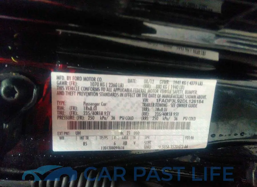 1FADP3L92DL126184# 9
