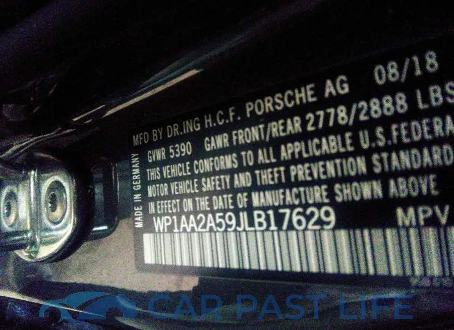 WP1AA2A59JLB17629# 9