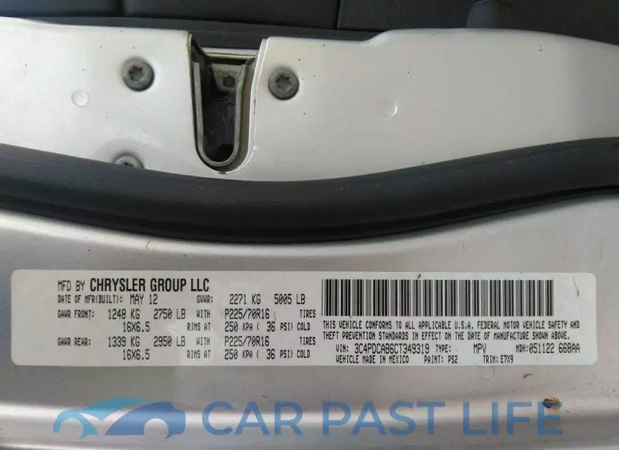 3C4PDCAB6CT349319# 9
