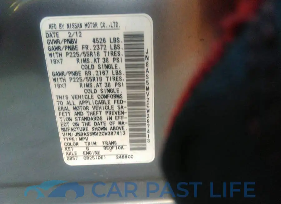 JN8AS5MV2CW397413# 9