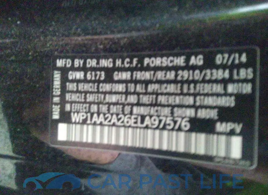 WP1AA2A26ELA97576# 9
