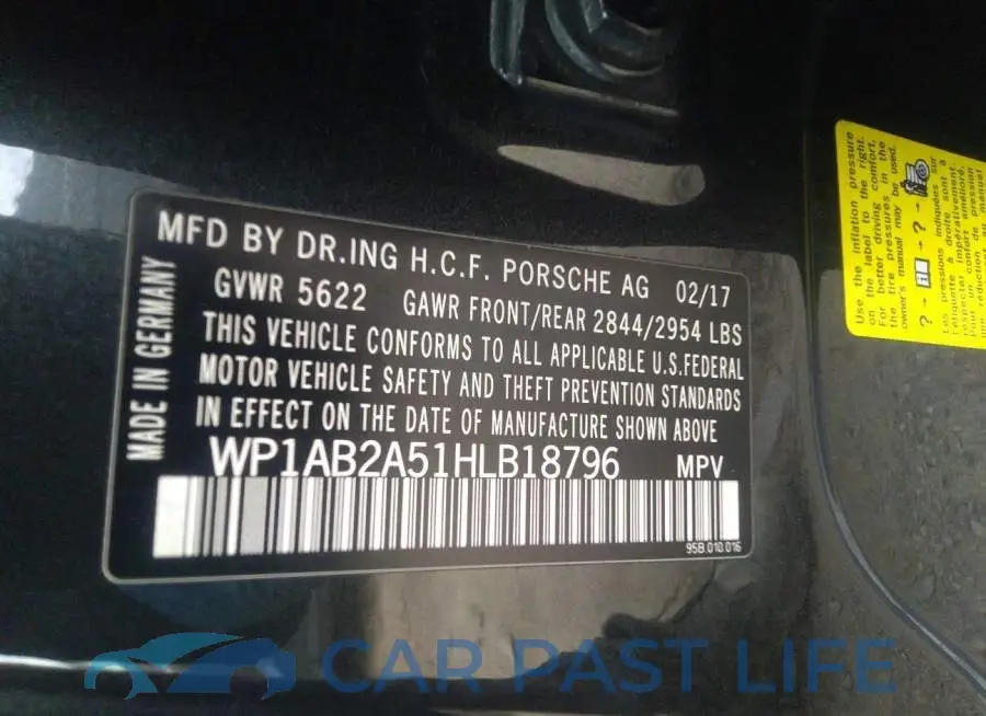 WP1AB2A51HLB18796# 9