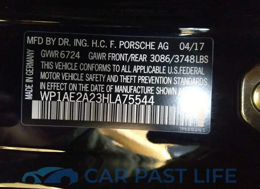 WP1AE2A23HLA75544# 9