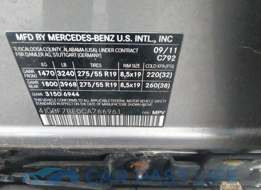 4JGBF7BE0CA766961# 9
