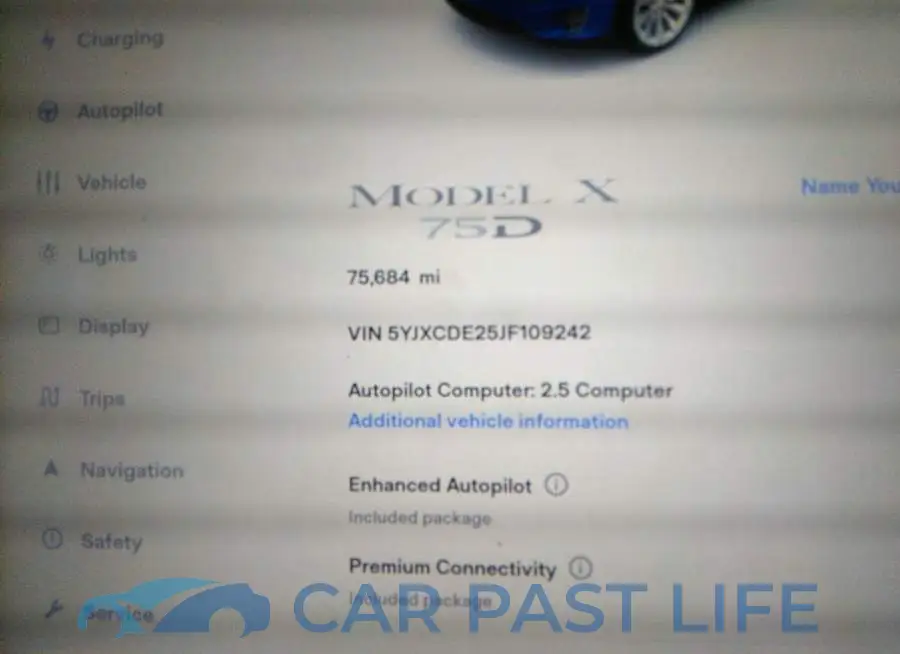 5YJXCDE25JF109242# 7