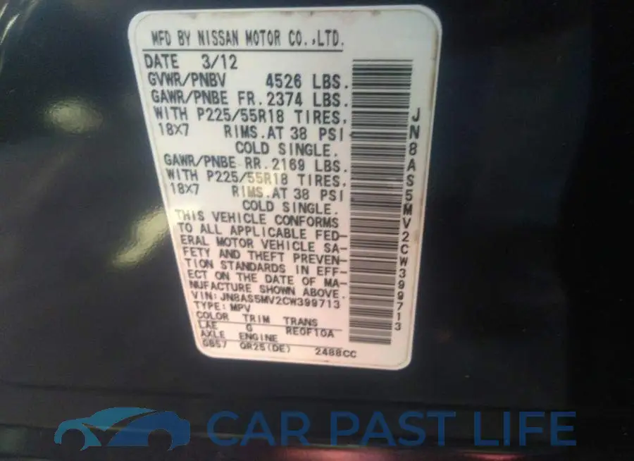 JN8AS5MV2CW399713# 9