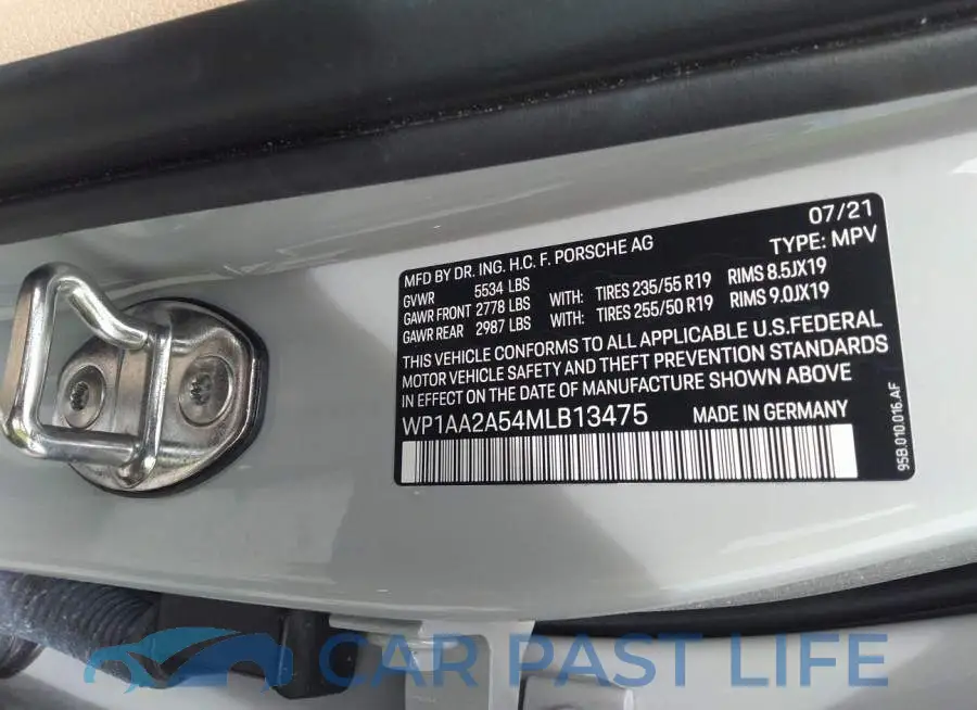 WP1AA2A54MLB13475# 9