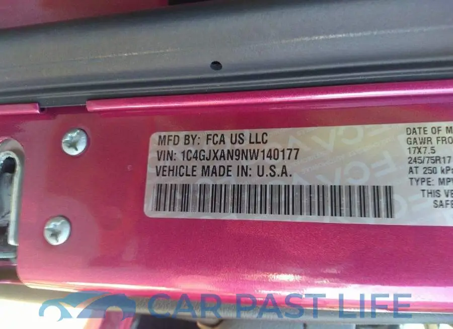 1C4GJXAN9NW140177# 9