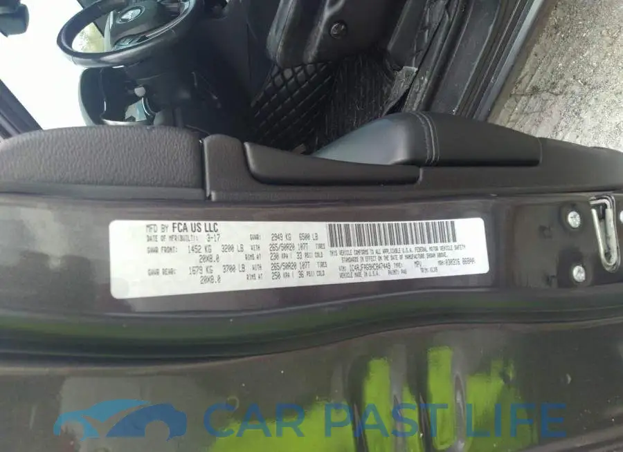 1C4RJFAG9HC847449# 9