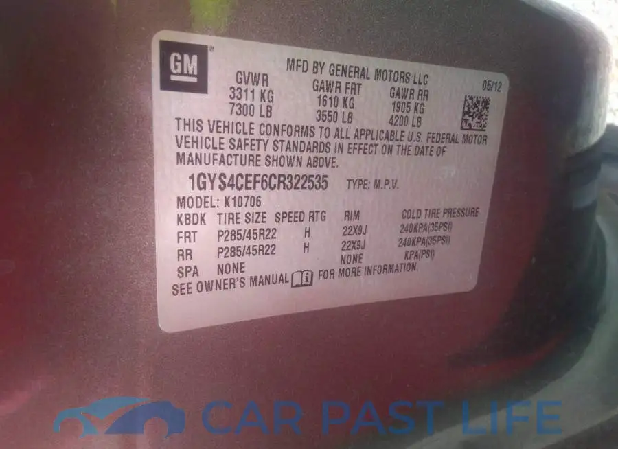 1GYS4CEF6CR322535# 9