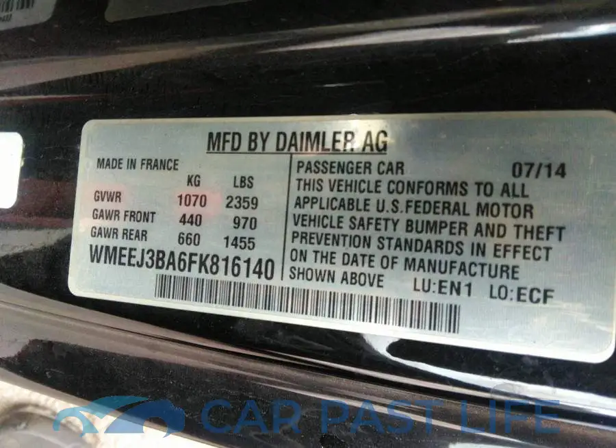 WMEEJ3BA6FK816140# 9
