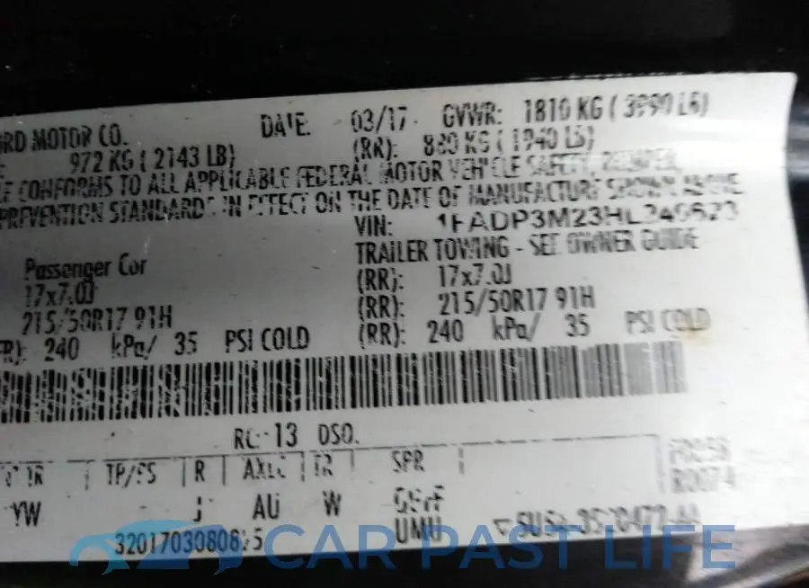 1FADP3M23HL240623# 9