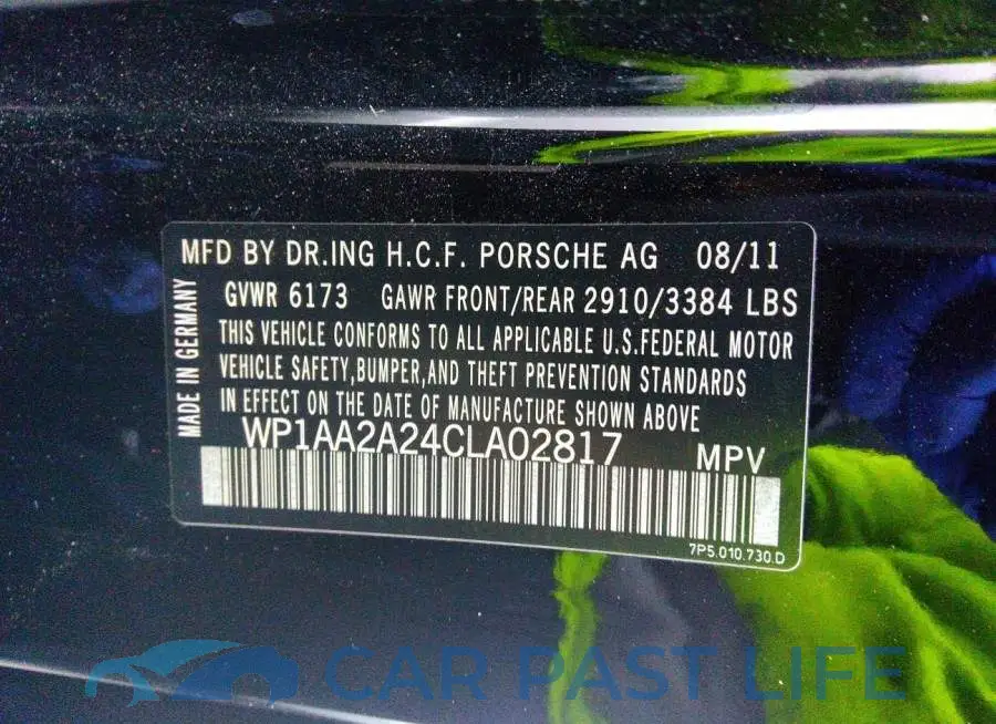 WP1AA2A24CLA02817# 9