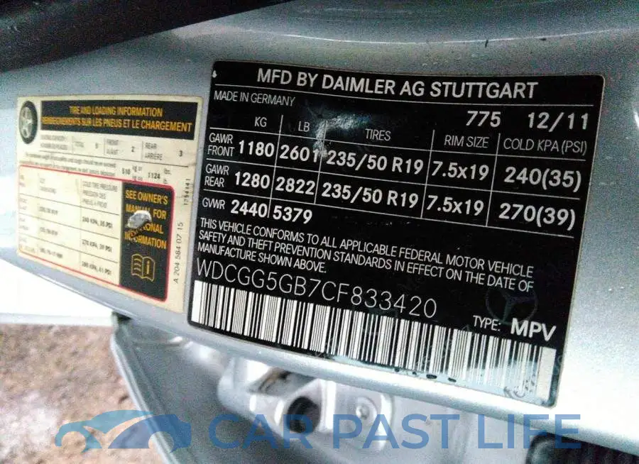 WDCGG5GB7CF833420# 9