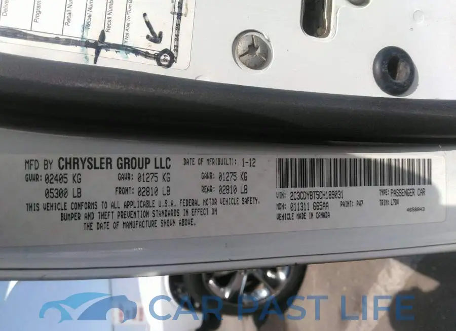 2C3CDYBT5CH189031# 9