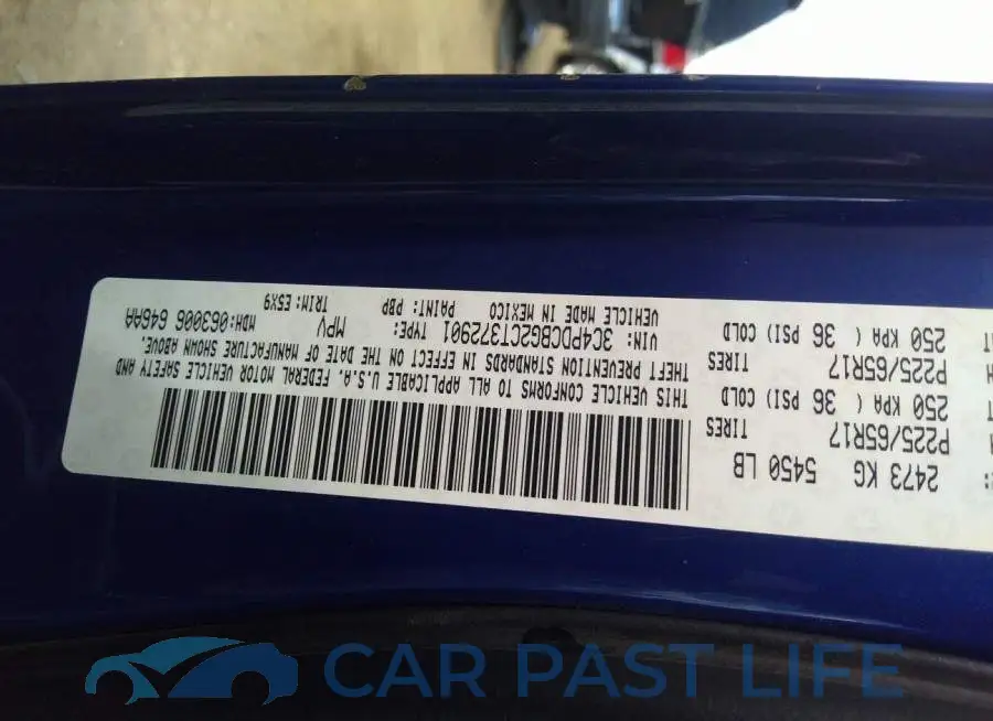3C4PDCBG2CT372901# 9