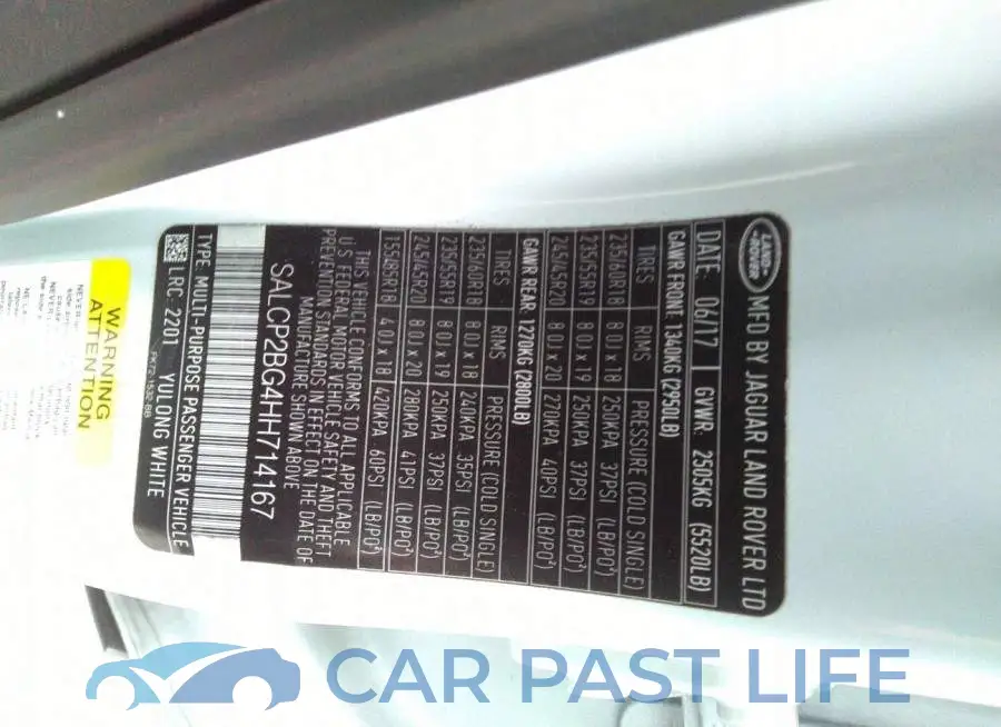 SALCP2BG4HH714167# 9
