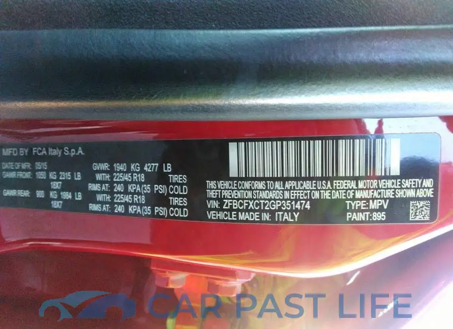 ZFBCFXCT2GP351474# 9