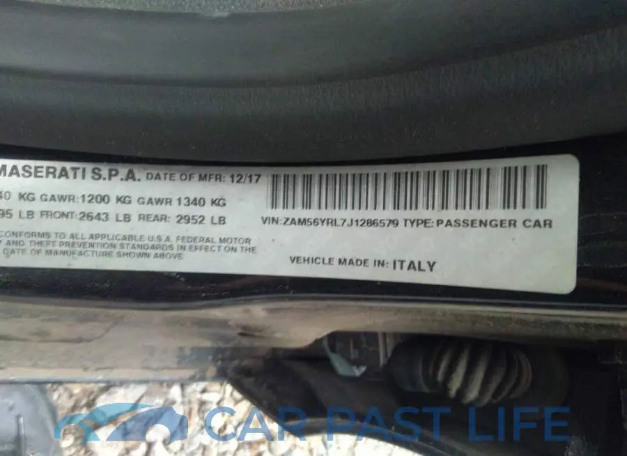 ZAM56YRL7J1286579# 9