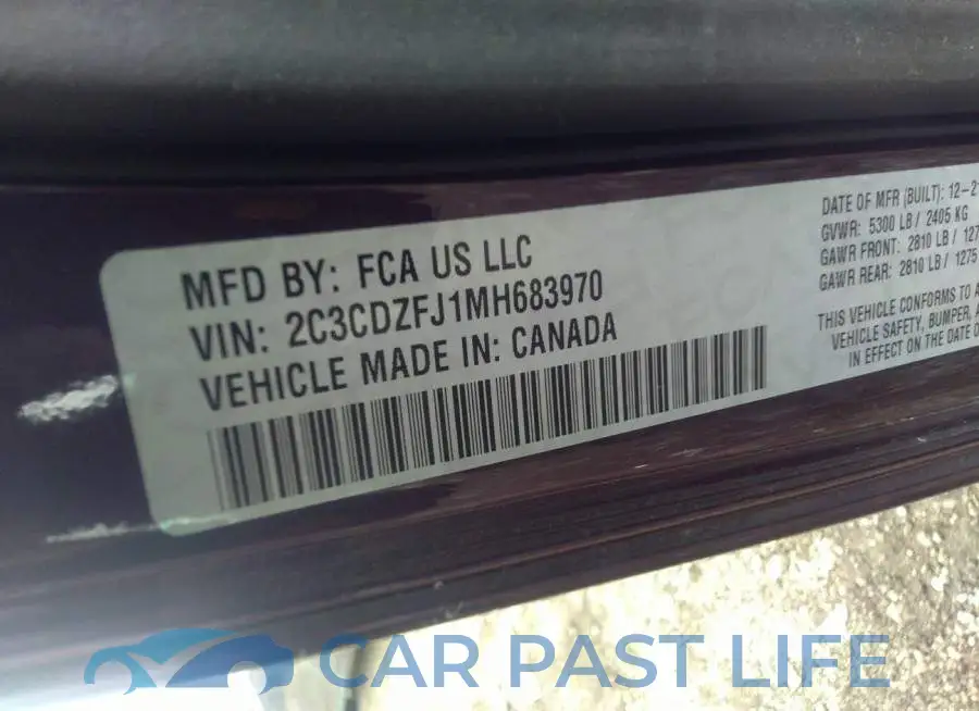 2C3CDZFJ1MH683970# 9
