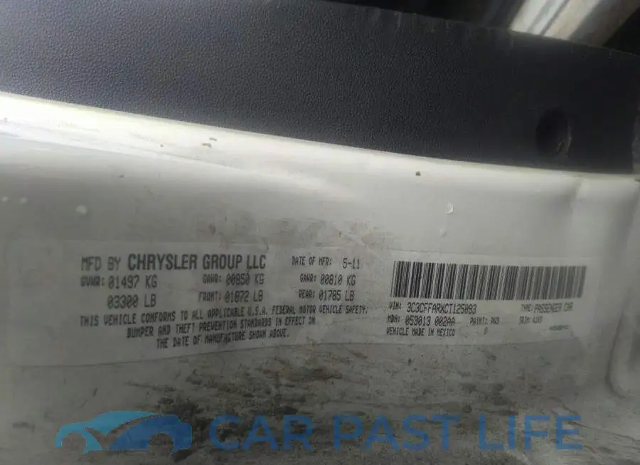 3C3CFFARXCT125093# 9