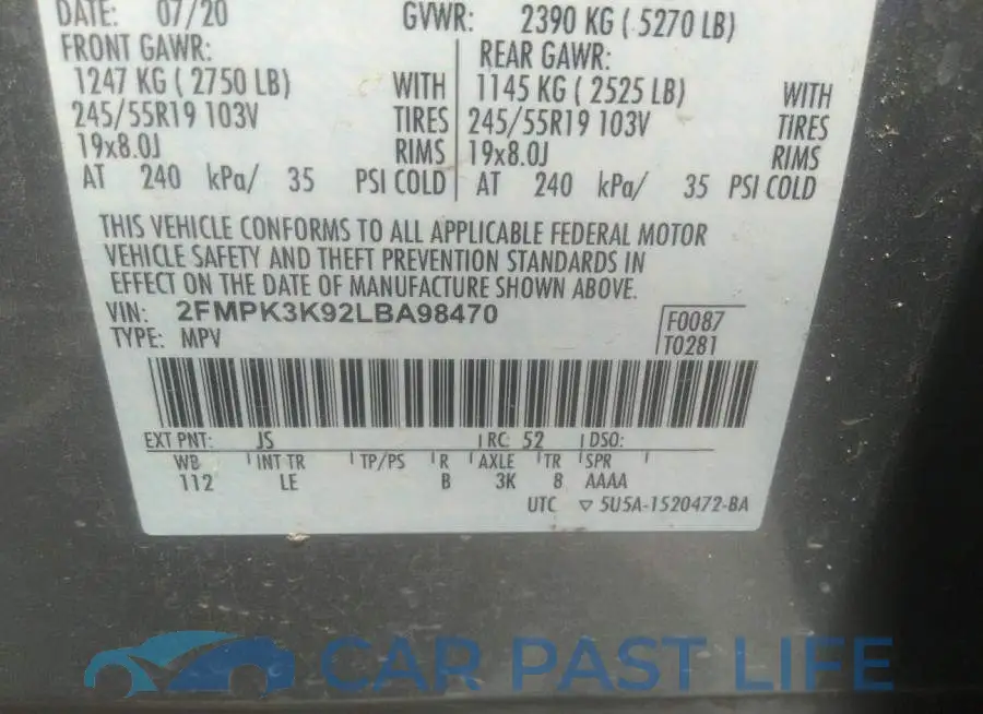 2FMPK3K92LBA98470# 9