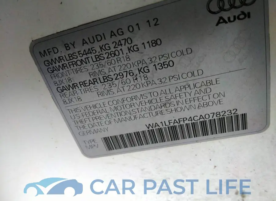 WA1LFAFP4CA078232# 9