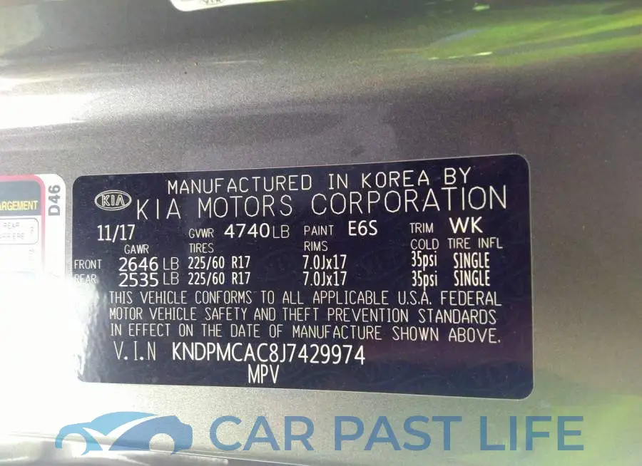 KNDPMCAC8J7429974# 9