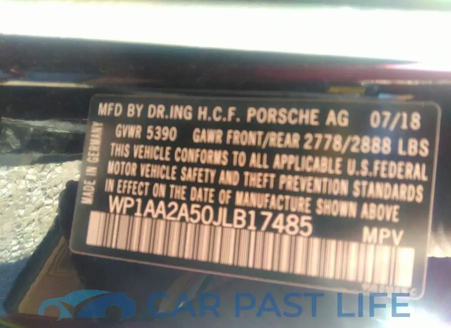 WP1AA2A50JLB17485# 9